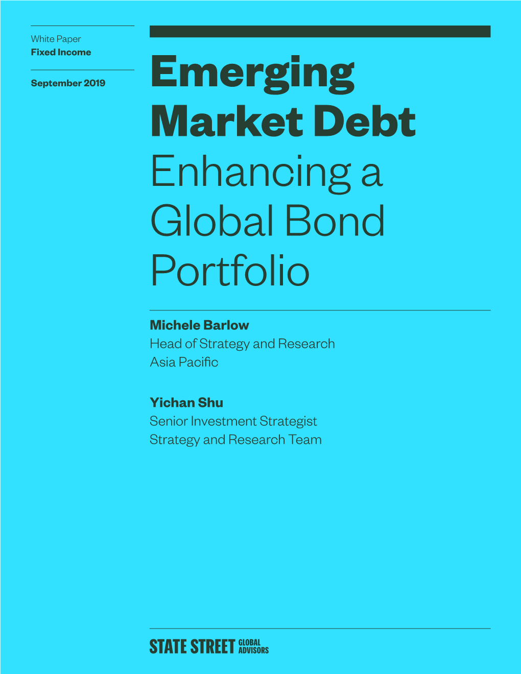 Emerging Market Debt: Enhancing a Global Bond Portfolio