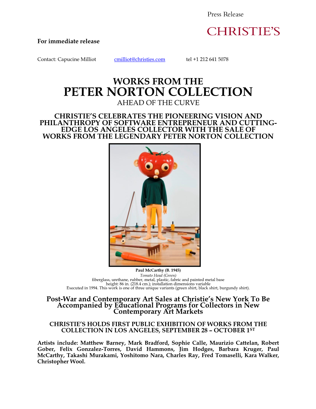 Peter Norton Collection Ahead of the Curve