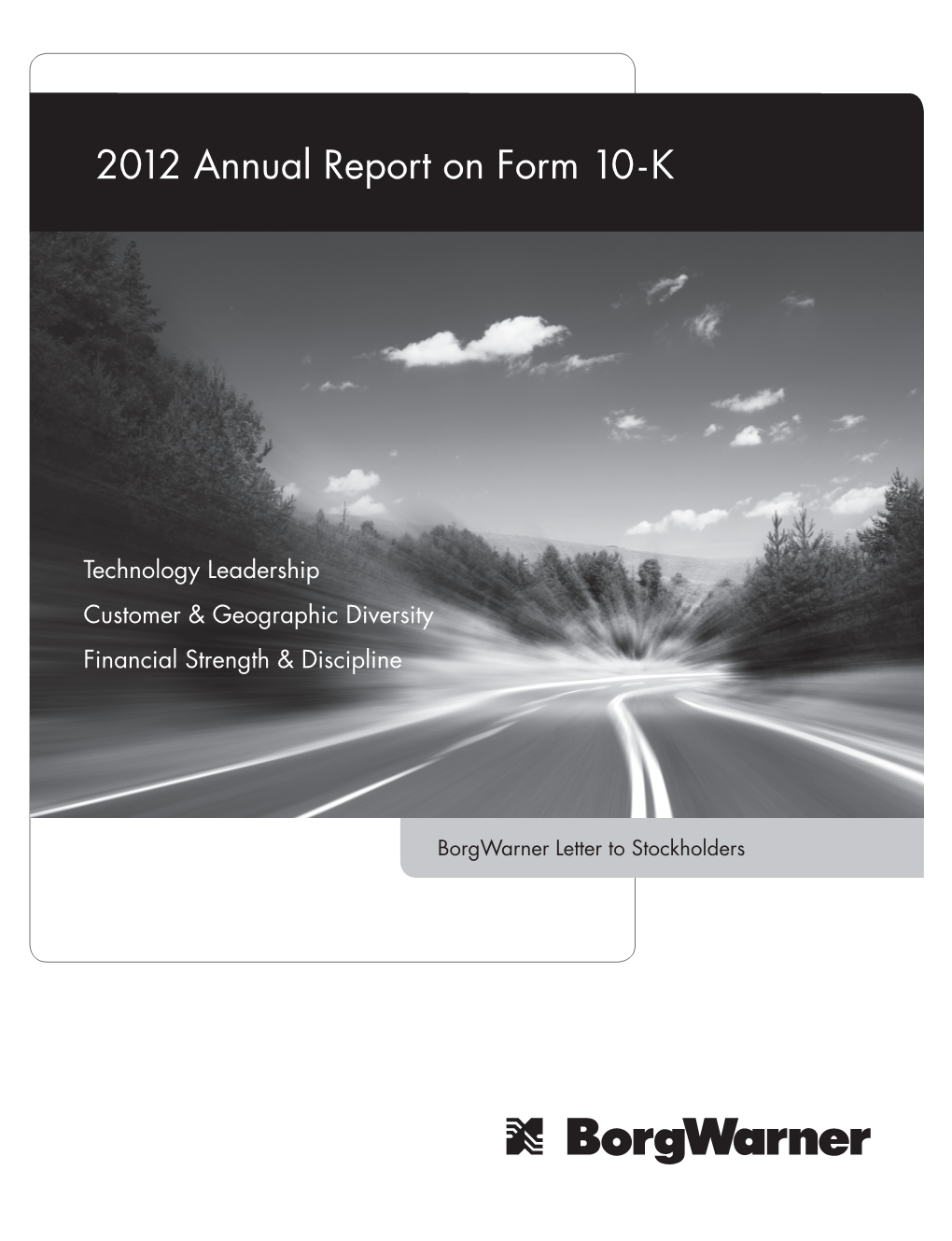 2012 Annual Report on Form 10 - K