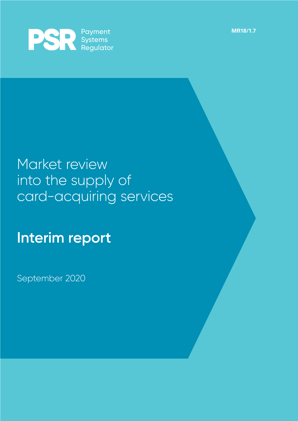 Interim Market Review Report Into the Supply of Card-Acquiring Services