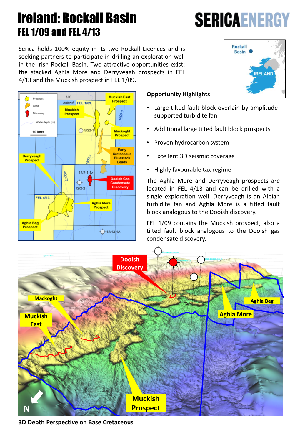 Ireland: Rockall Basin FEL 1/09 and FEL 4/13