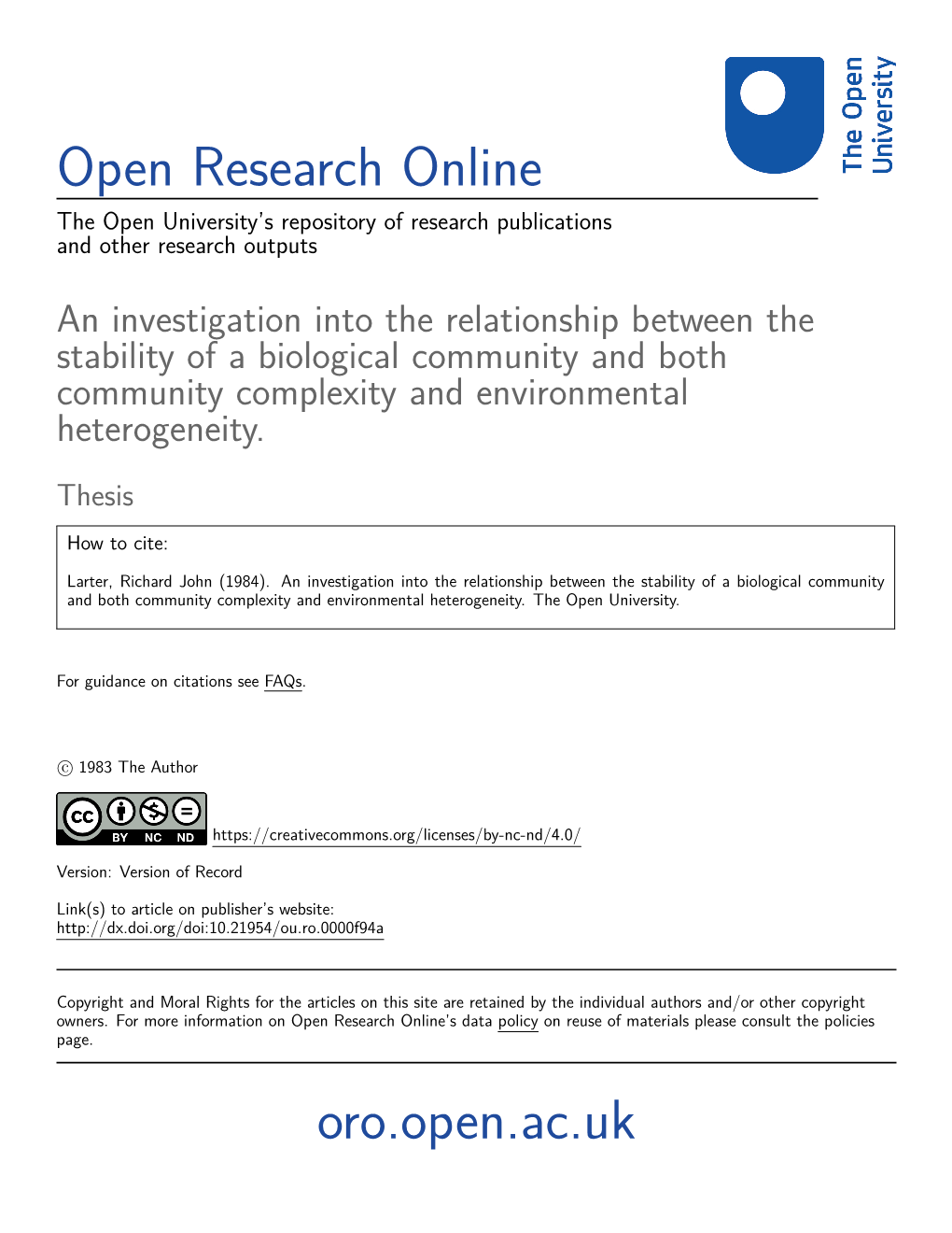 Open Research Online Oro.Open.Ac.Uk