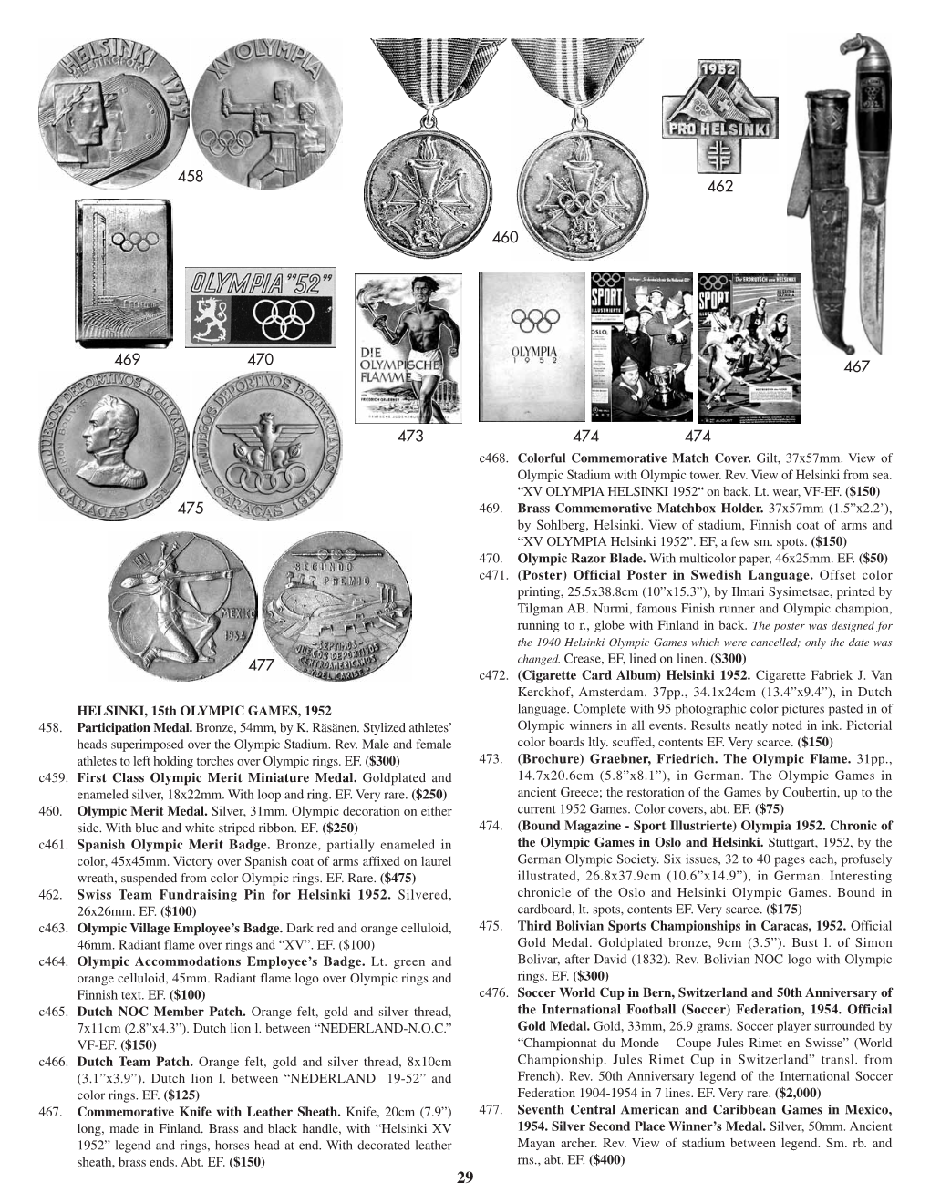 HELSINKI, 15Th OLYMPIC GAMES, 1952 458. Participation Medal