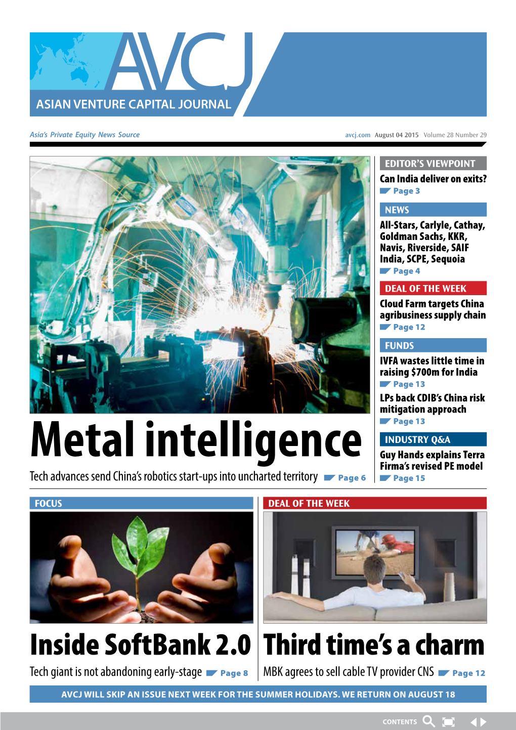 Metal Intelligence Guy Hands Explains Terra Firma’S Revised PE Model Tech Advances Send China’S Robotics Start-Ups Into Uncharted Territory Page 6 Page 15