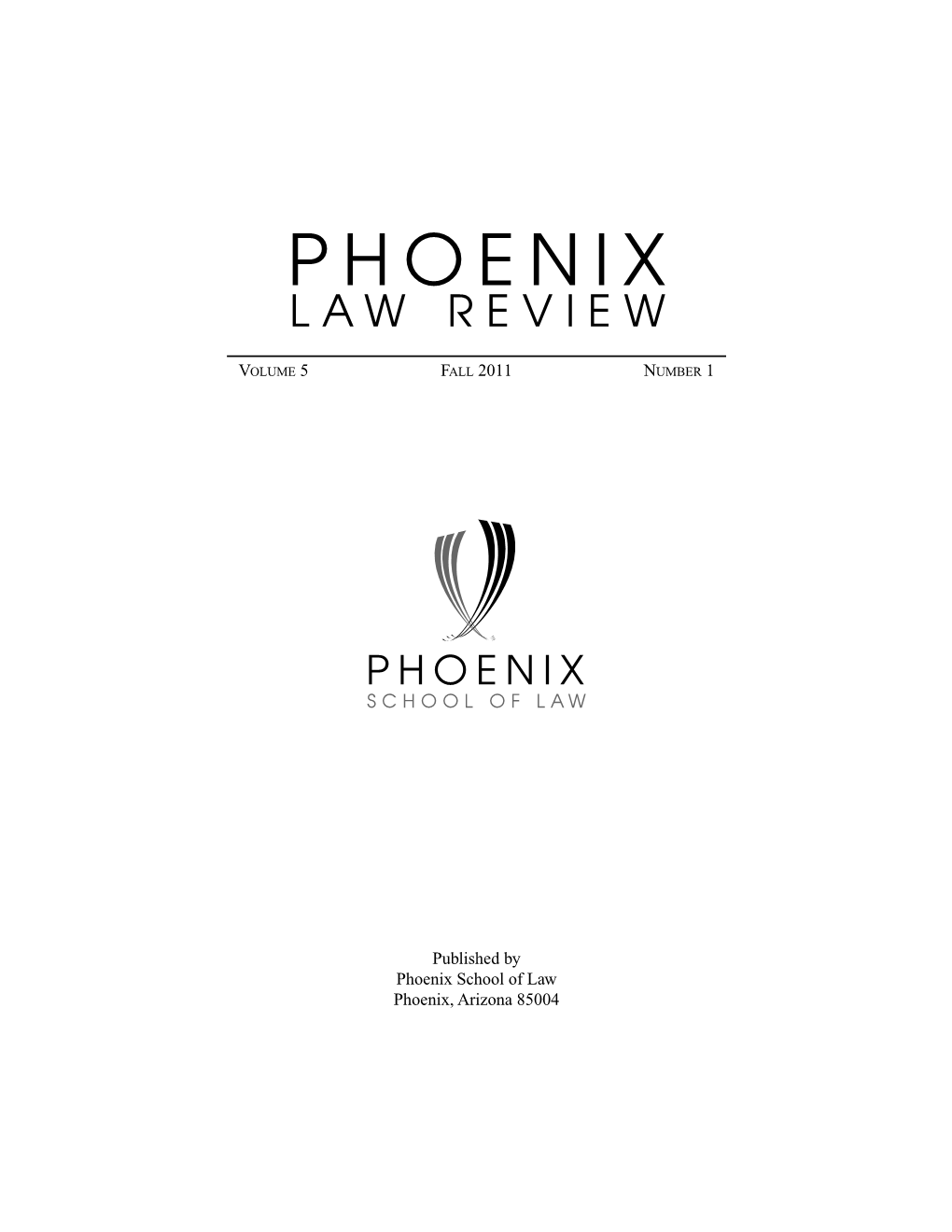 Phoenix Law Review