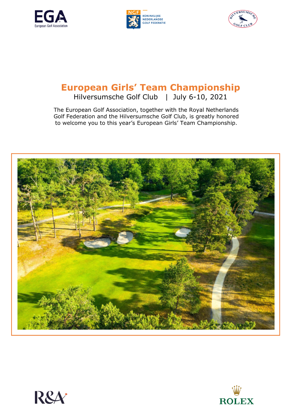 European Girls' Team Championship in 2021, After the Great Success of Last Year’S European Amateur Team Championship