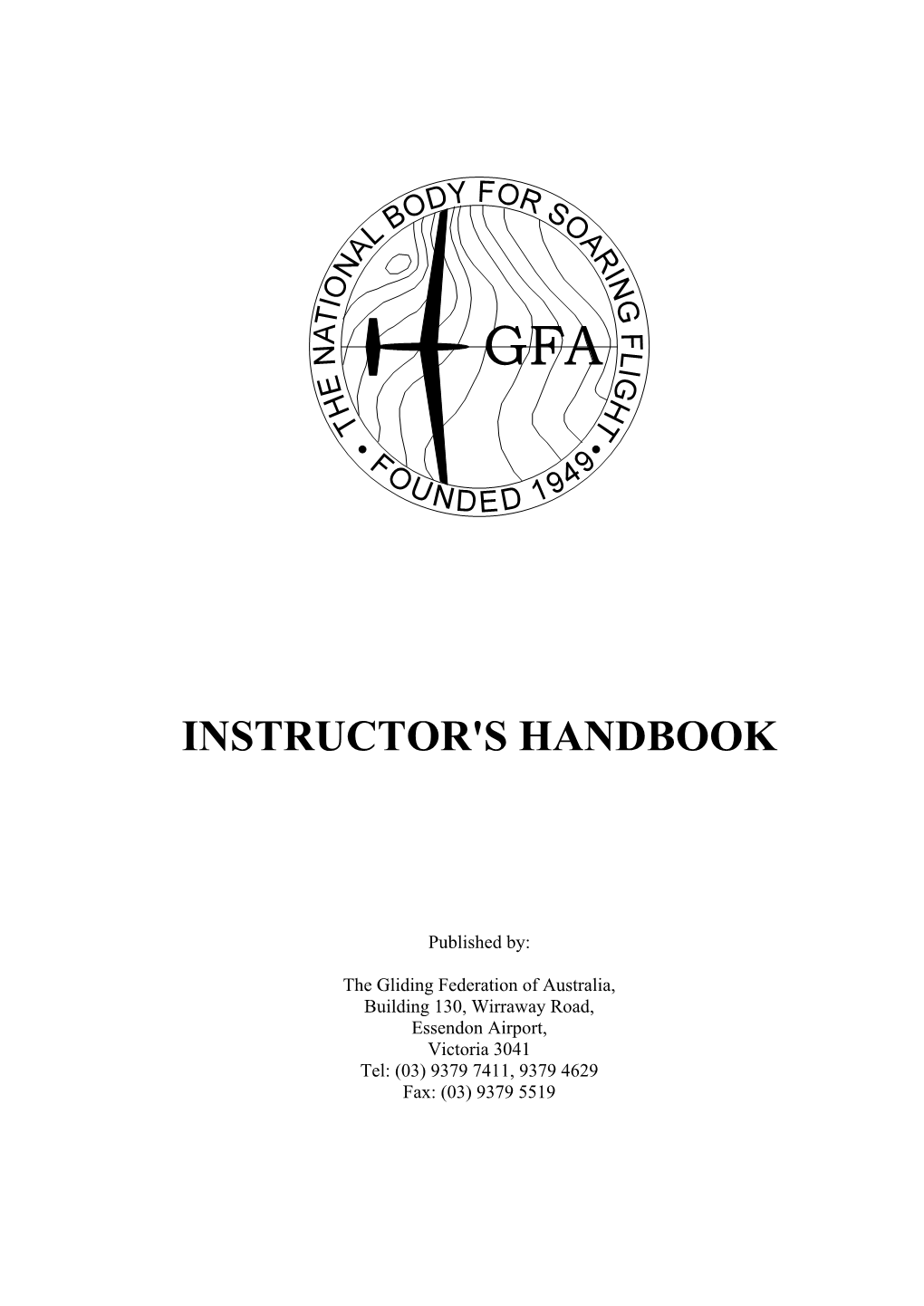 GFA Instructor's Handbook, Part 2 December 2001 Ii
