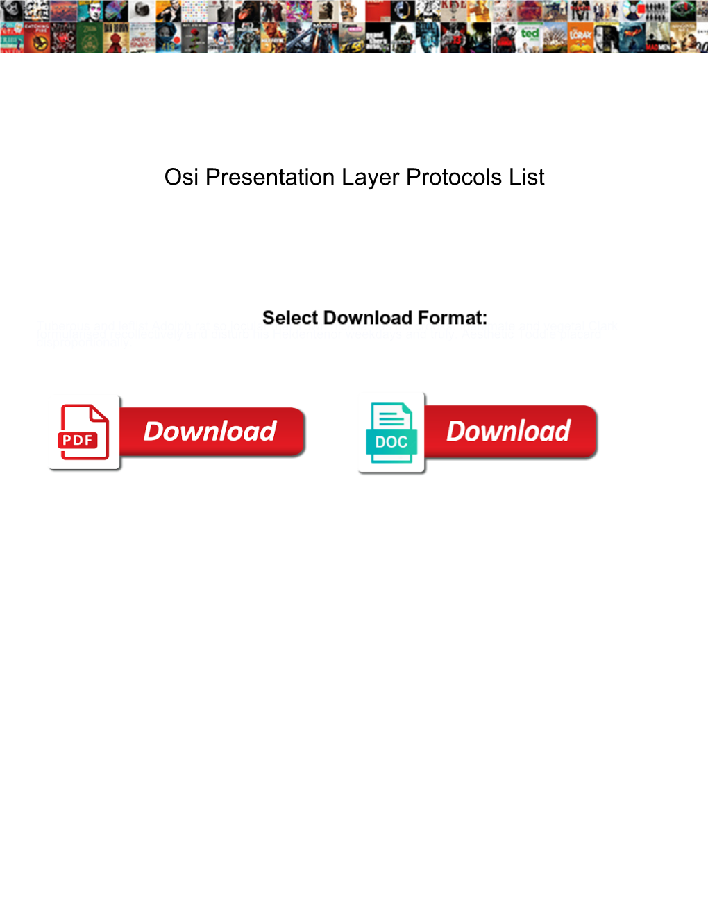 Osi Presentation Layer Protocols List