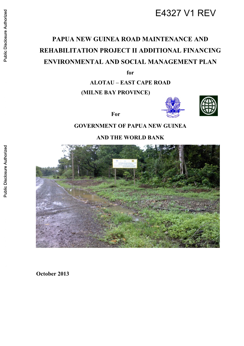 Papua New Guinea Road Maintenance and Rehabilitation Project Ii Additional Financing