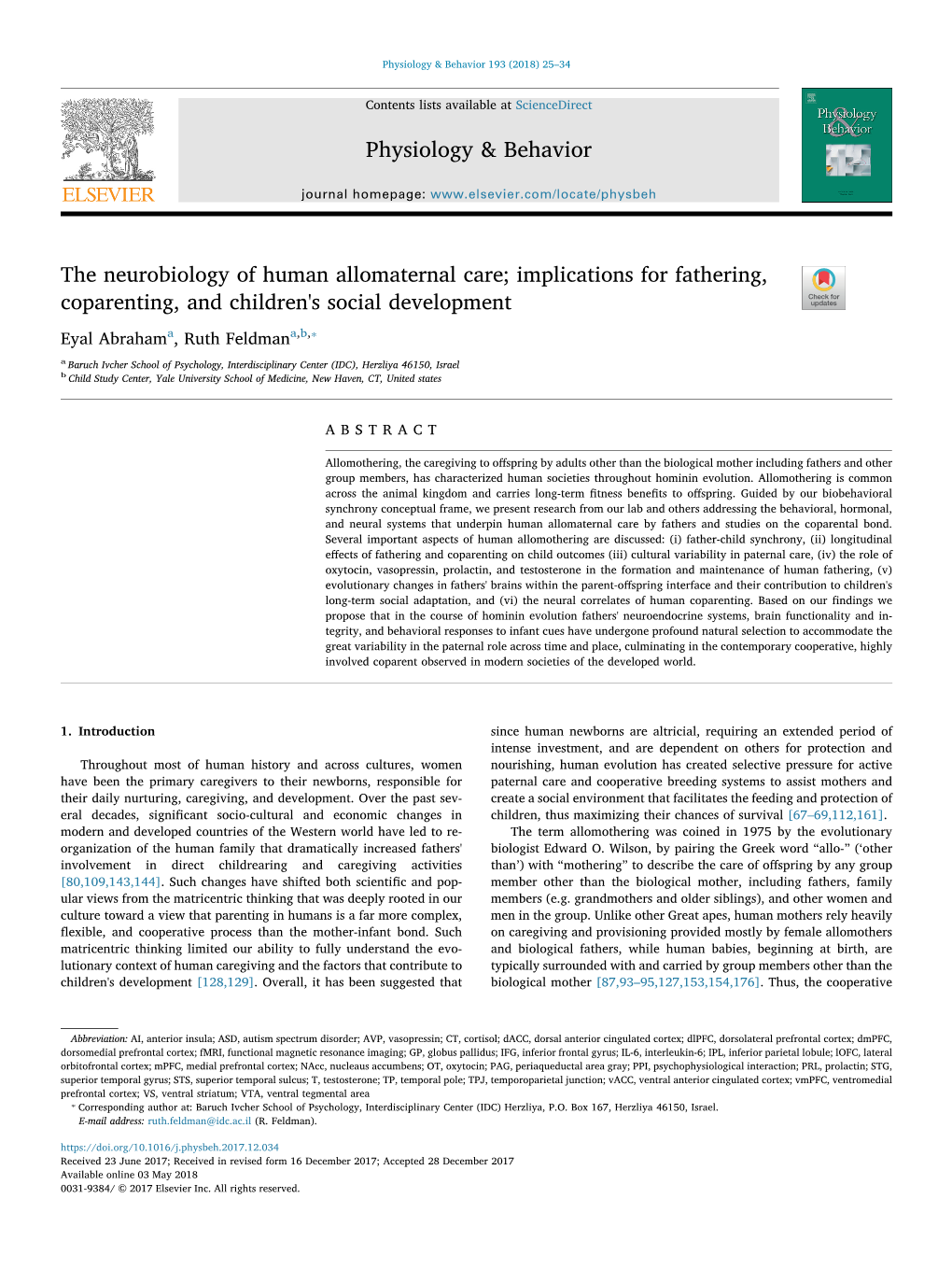 The Neurobiology of Human Allomaternal Care; Implications For