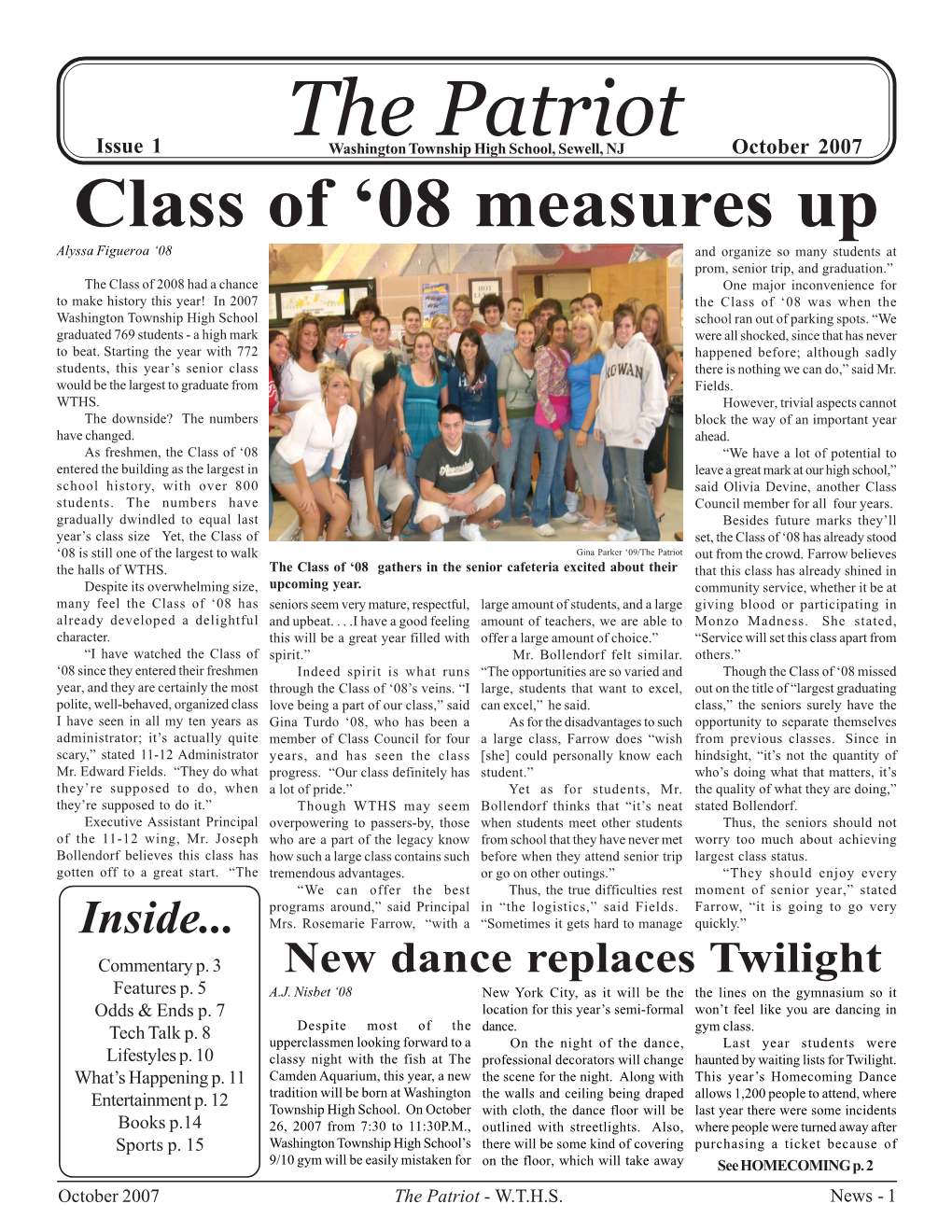 Front Page Issue 1