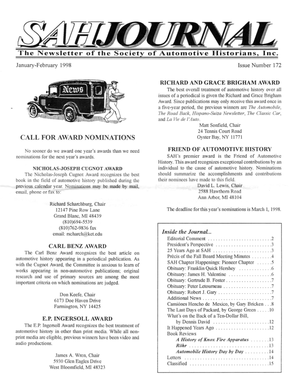 CALL for AWARD NOMINATIONS Oyster Bay, NY 11771
