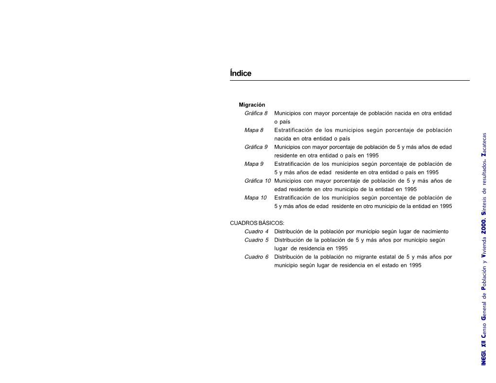 XII Censo General De Población Y Vivienda 2000. Síntesis De