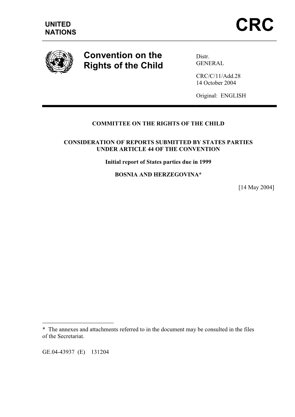 Convention on the Rights of the Child