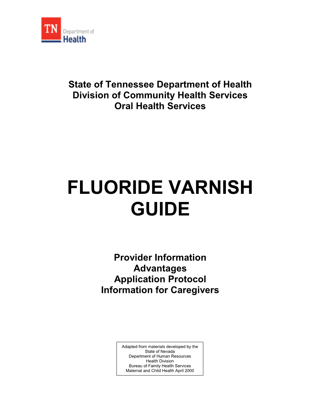 Dental Fluoride Varnish Guide 2017