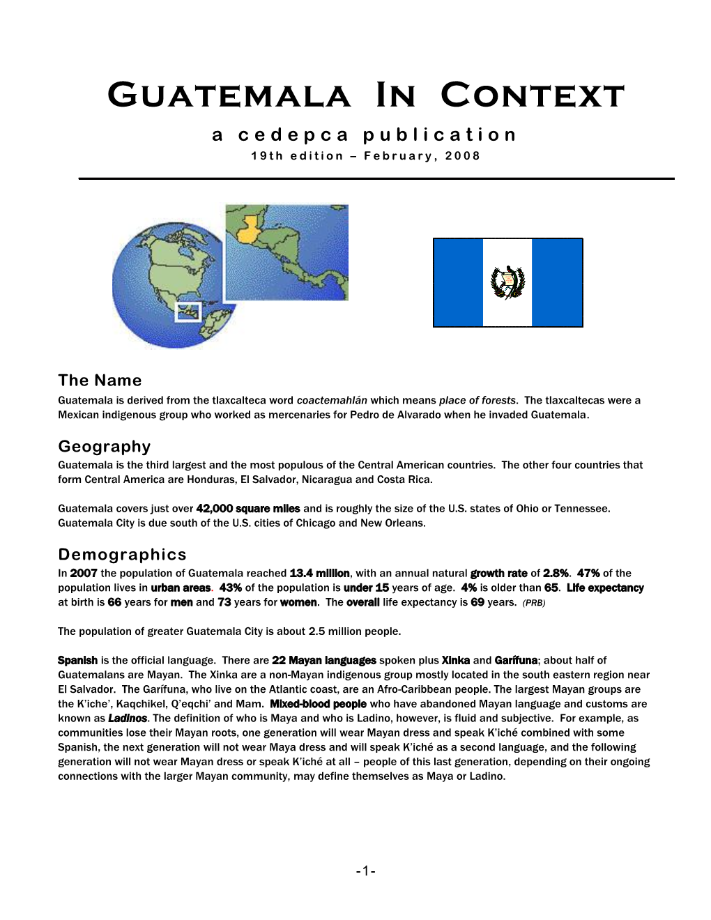 Guatemala in Context