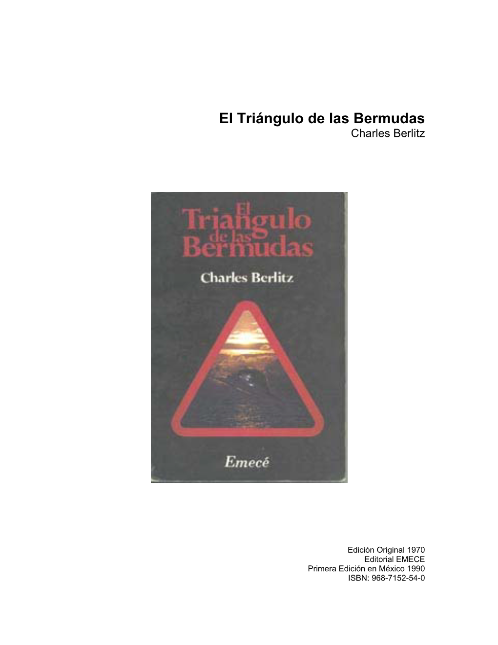 El Tringulo De Las Bermudas