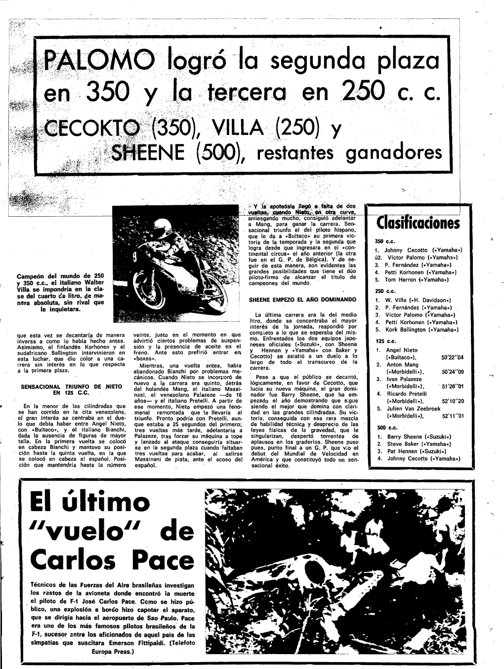 De Carlos Pace Técnicos De Las Fuerzas Del Aire Brasileña’S Investigan Los Restos De La Avioneta Donde Encontró La Muerte El Pilóto De F.1 José Carlos Pace