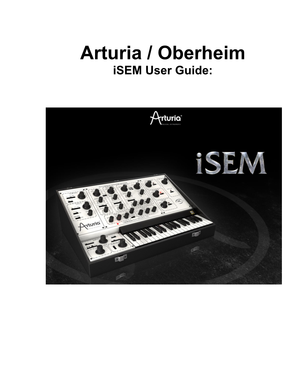 Arturia / Oberheim Isem User Guide