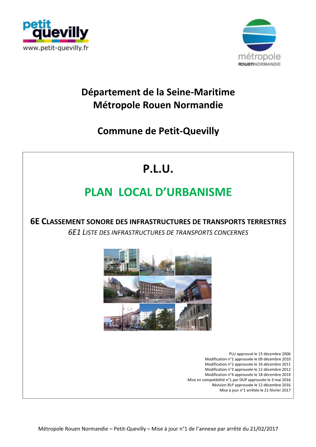 P.L.U. Plan Local D'urbanisme