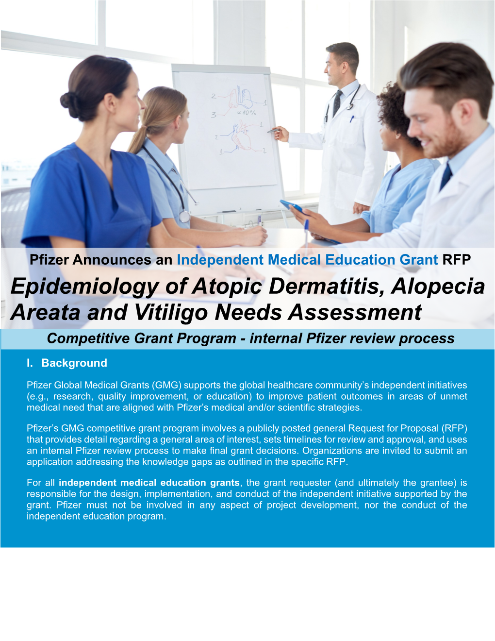 Epidemiology of Atopic Dermatitis, Alopecia Areata and Vitiligo Needs Assessment