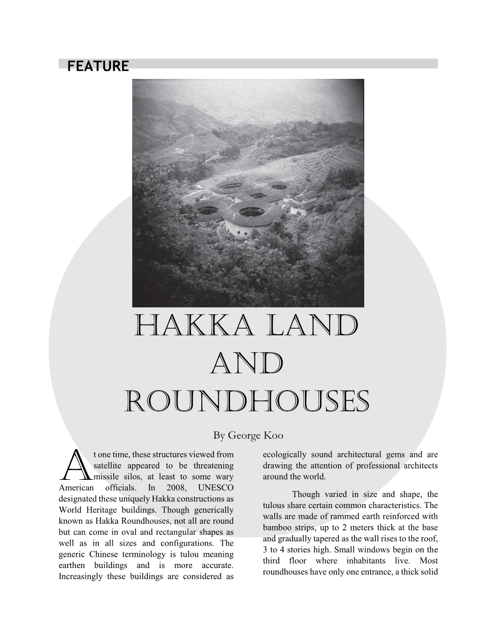 Hakka Land and Roundhouses