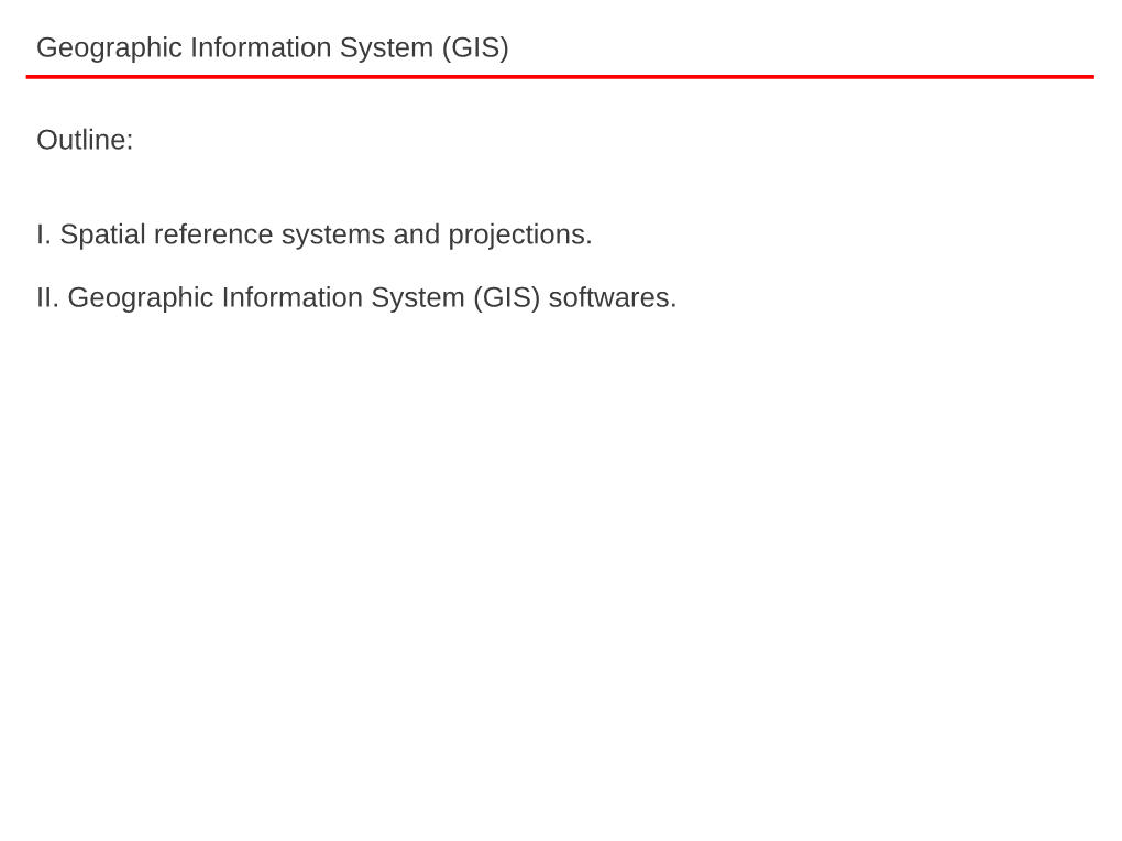 (GIS) Softwares. Geographic Information System