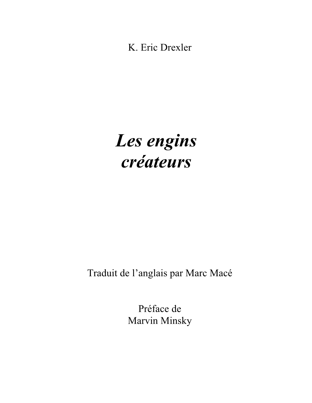 Les Engins Créateurs