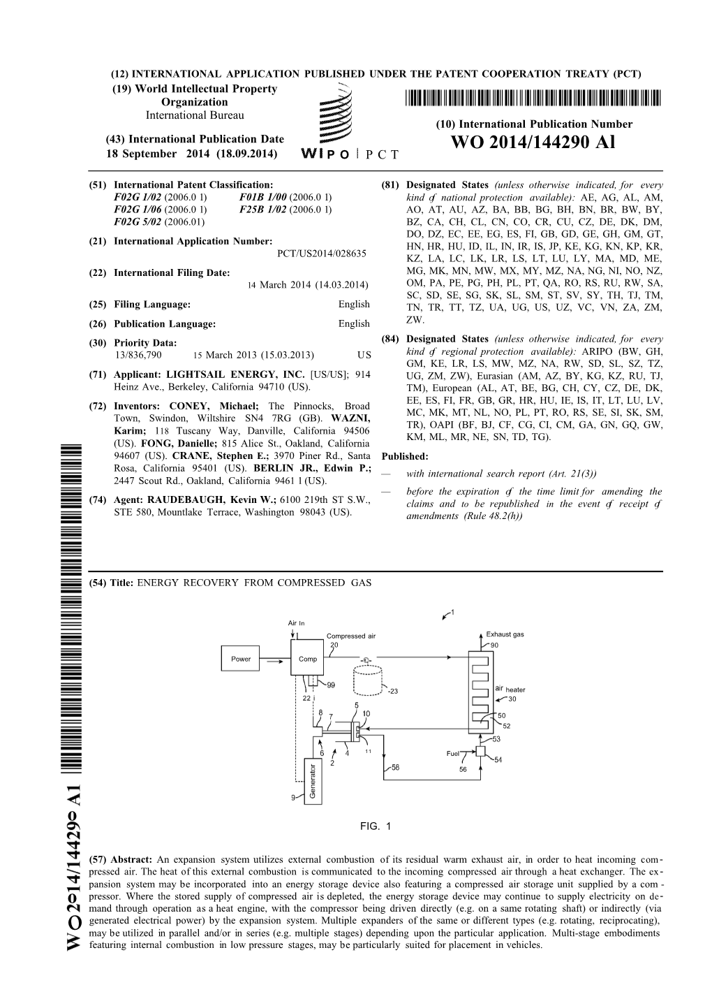 WO 2014/144290 Al 18 September 2014 (18.09.2014) P O P C T