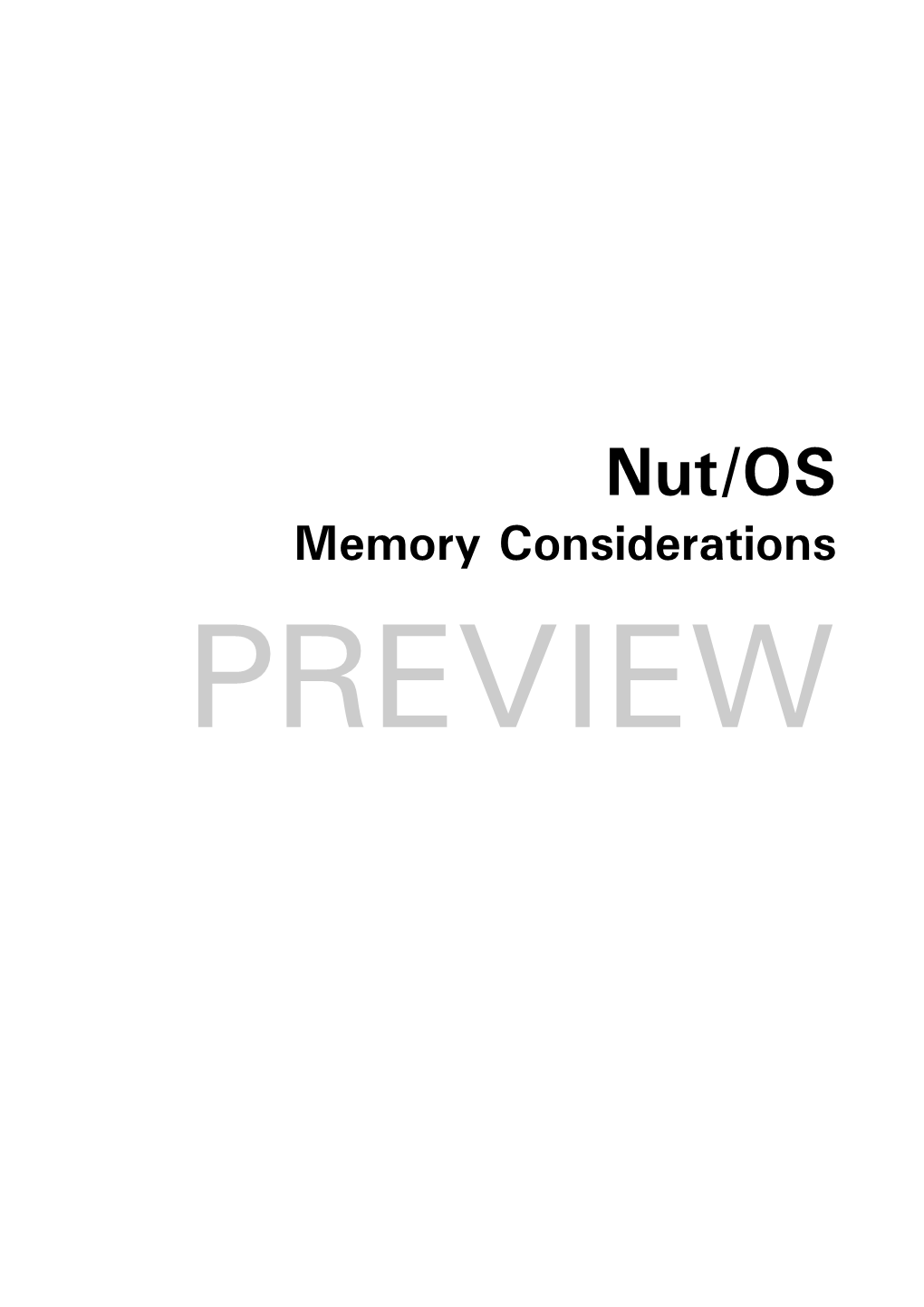 Nut/OS Memory Considerations