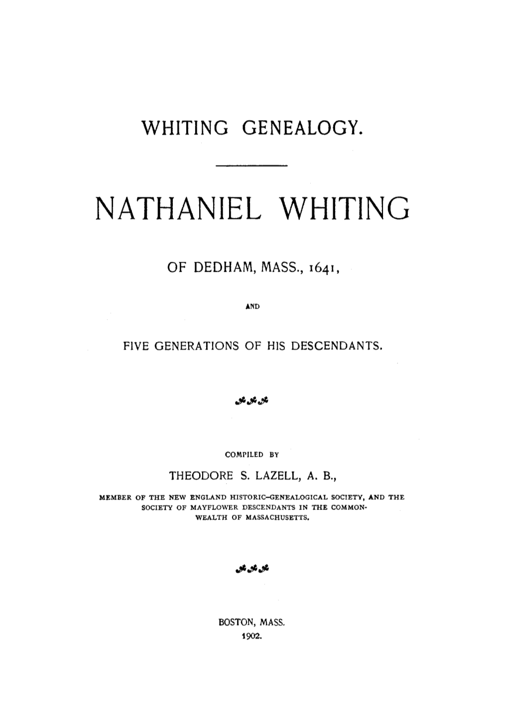 Nathaniel Whiting