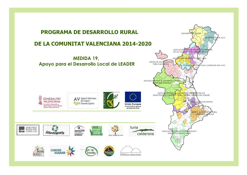 Co Programa De Desarrollo Rural De La Comunitat