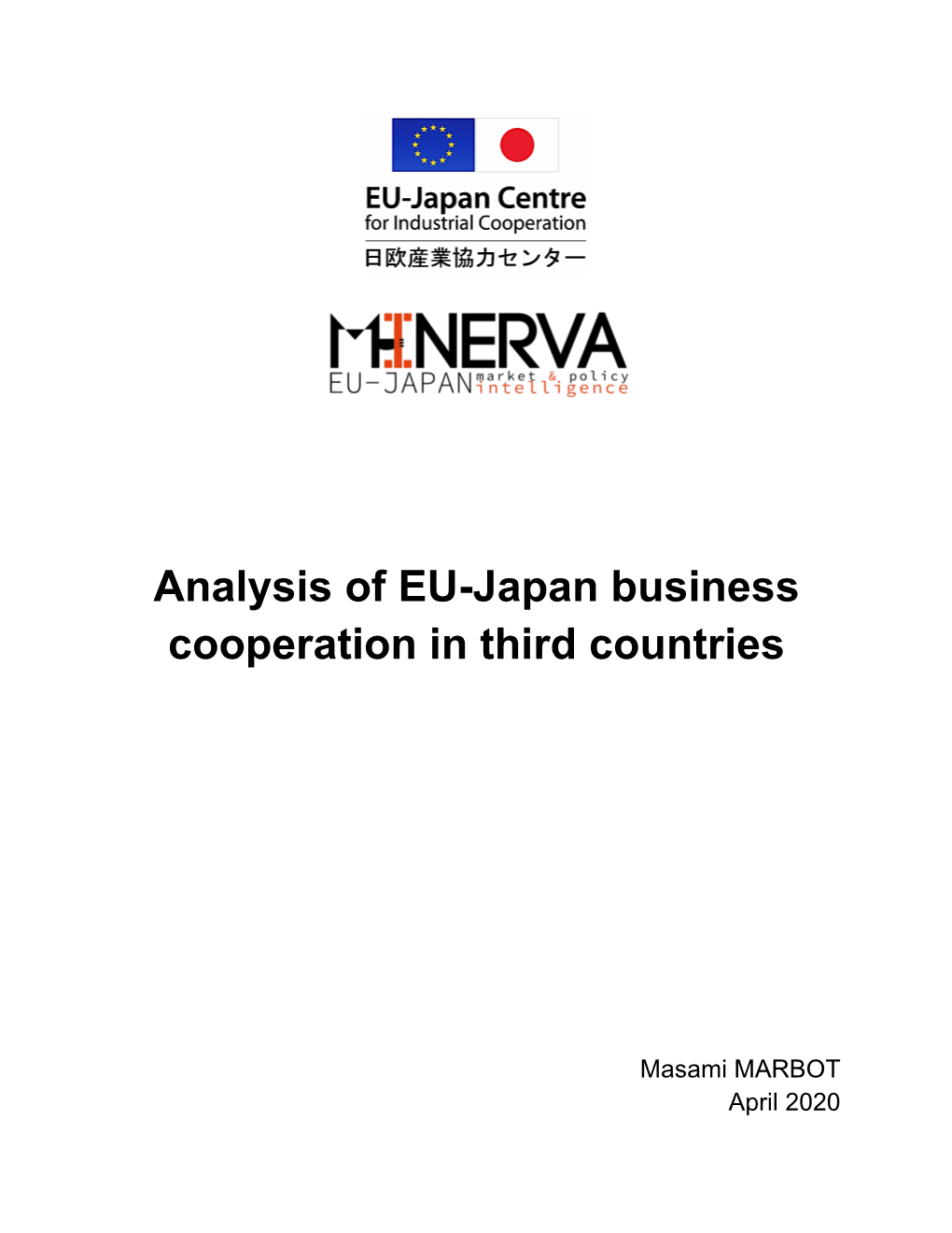 Analysis of EU-Japan Business Cooperation in Third Countries