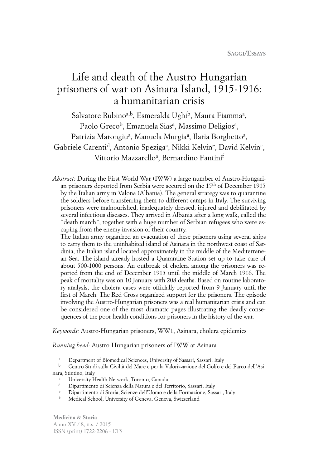 Life and Death of the Austro-Hungarian Prisoners of War