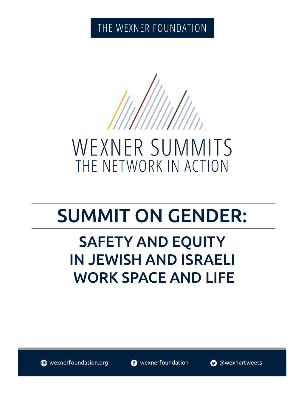 Summit on Gender: Safety and Equity in Jewish and Israeli Work Space and Life