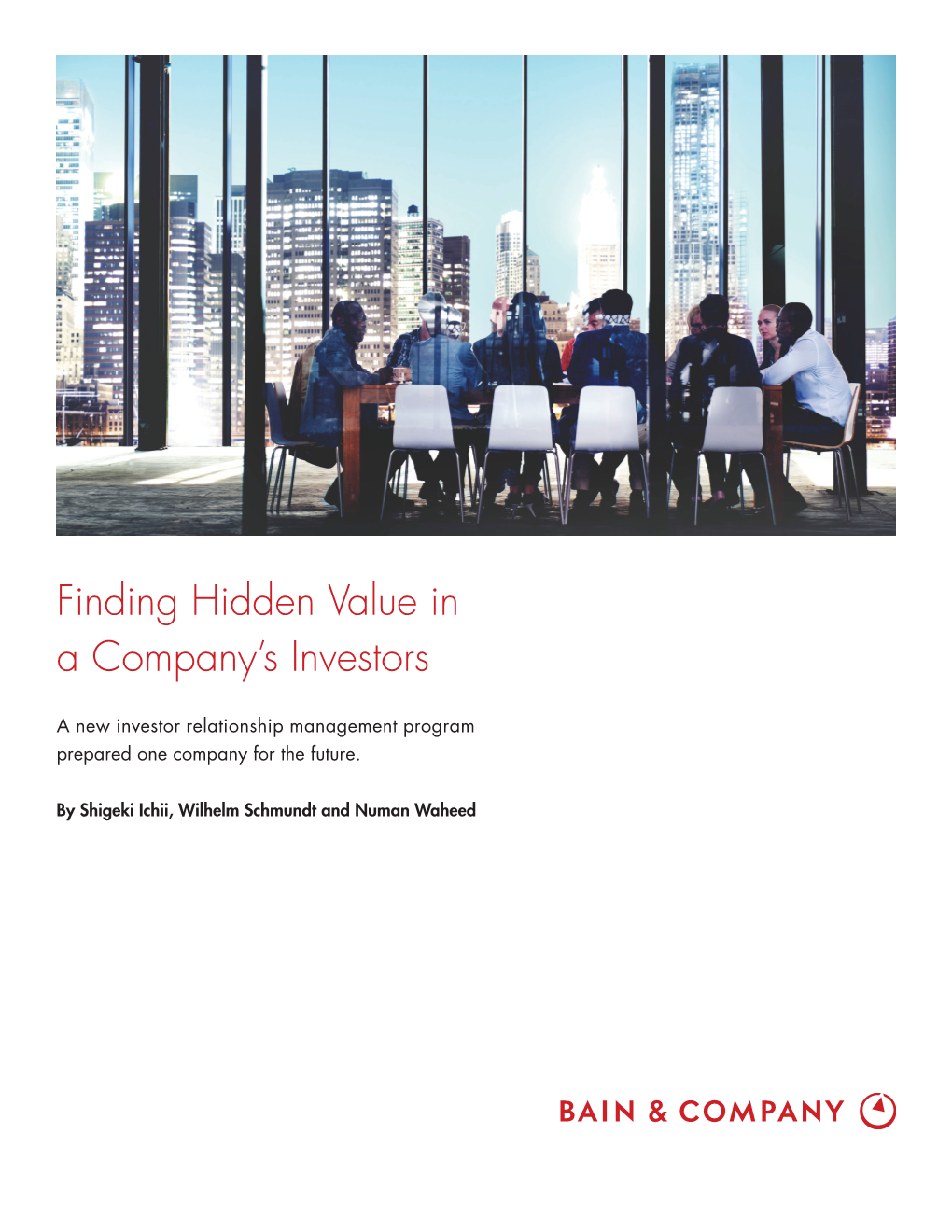 Finding Hidden Value in a Company's Investors