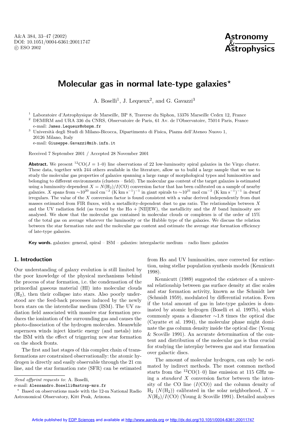 Molecular Gas in Normal Late-Type Galaxies?