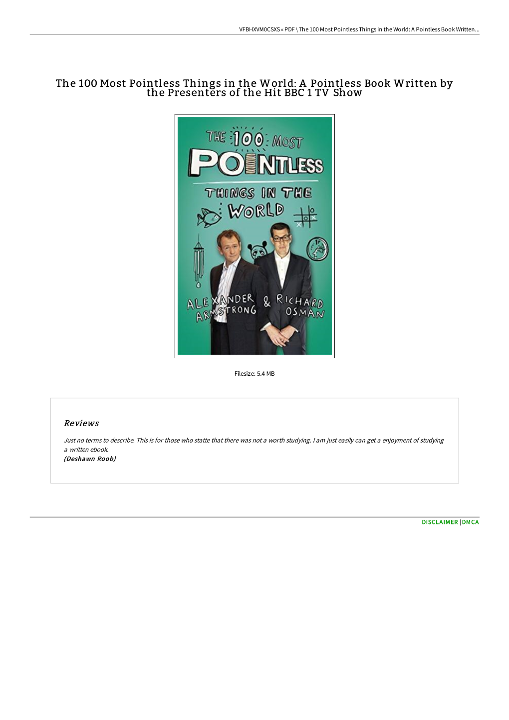 Download PDF &lt; the 100 Most Pointless Things in the World: A