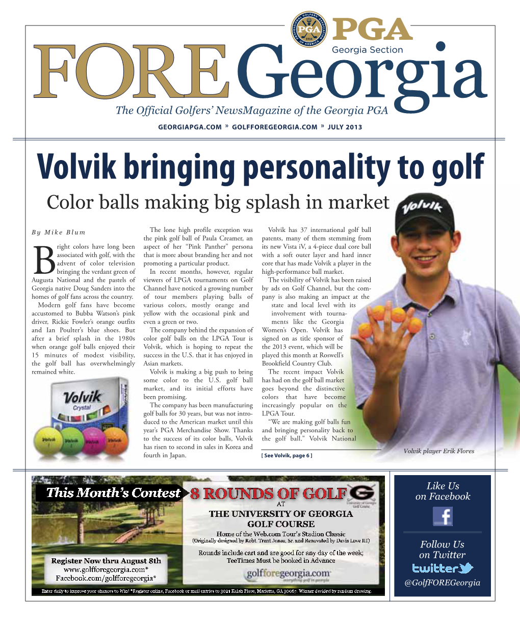 Volvik Bringing Personality to Golf Color Balls Making Big Splash in Market