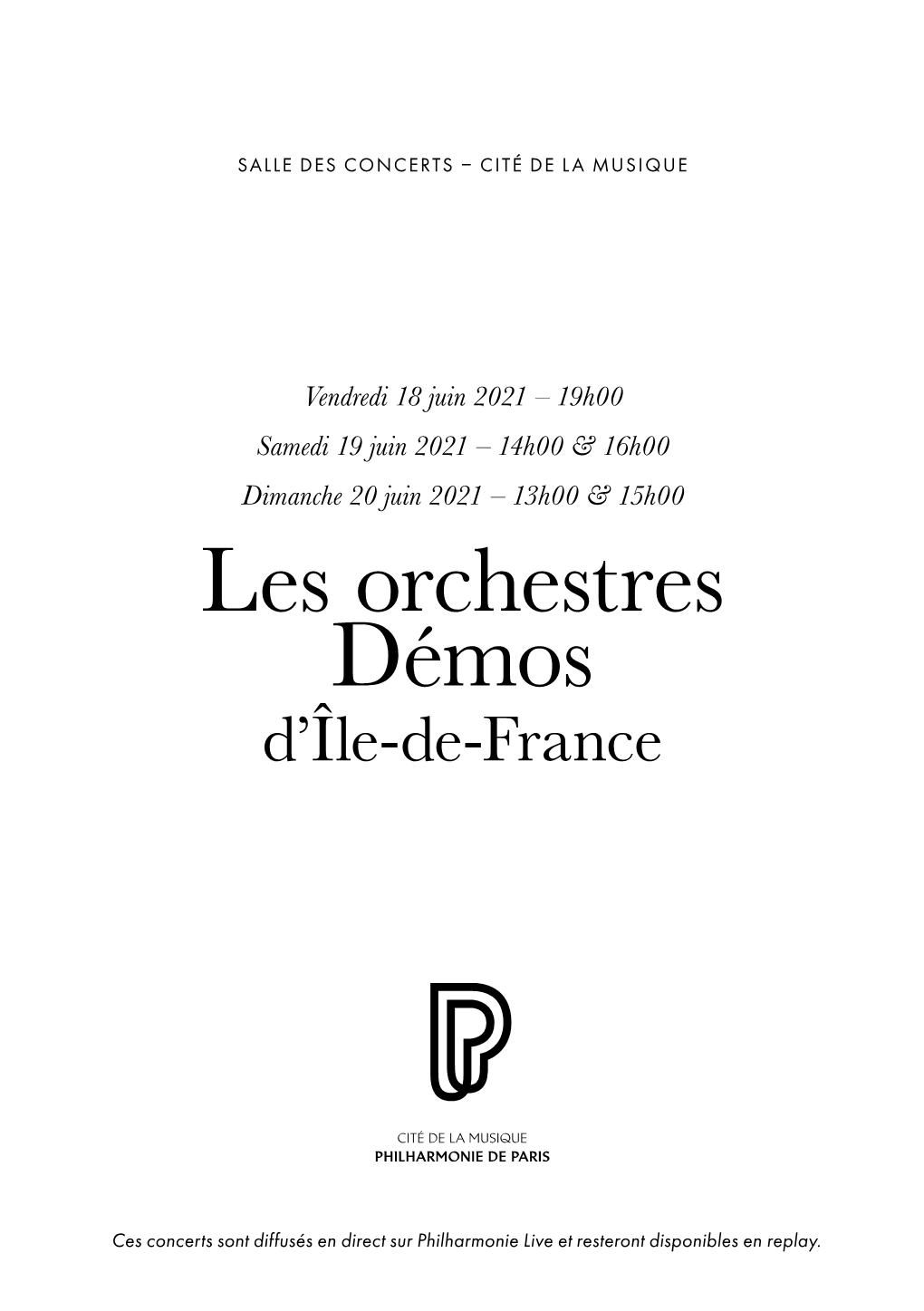 Les Orchestres Démos D’Île-De-France