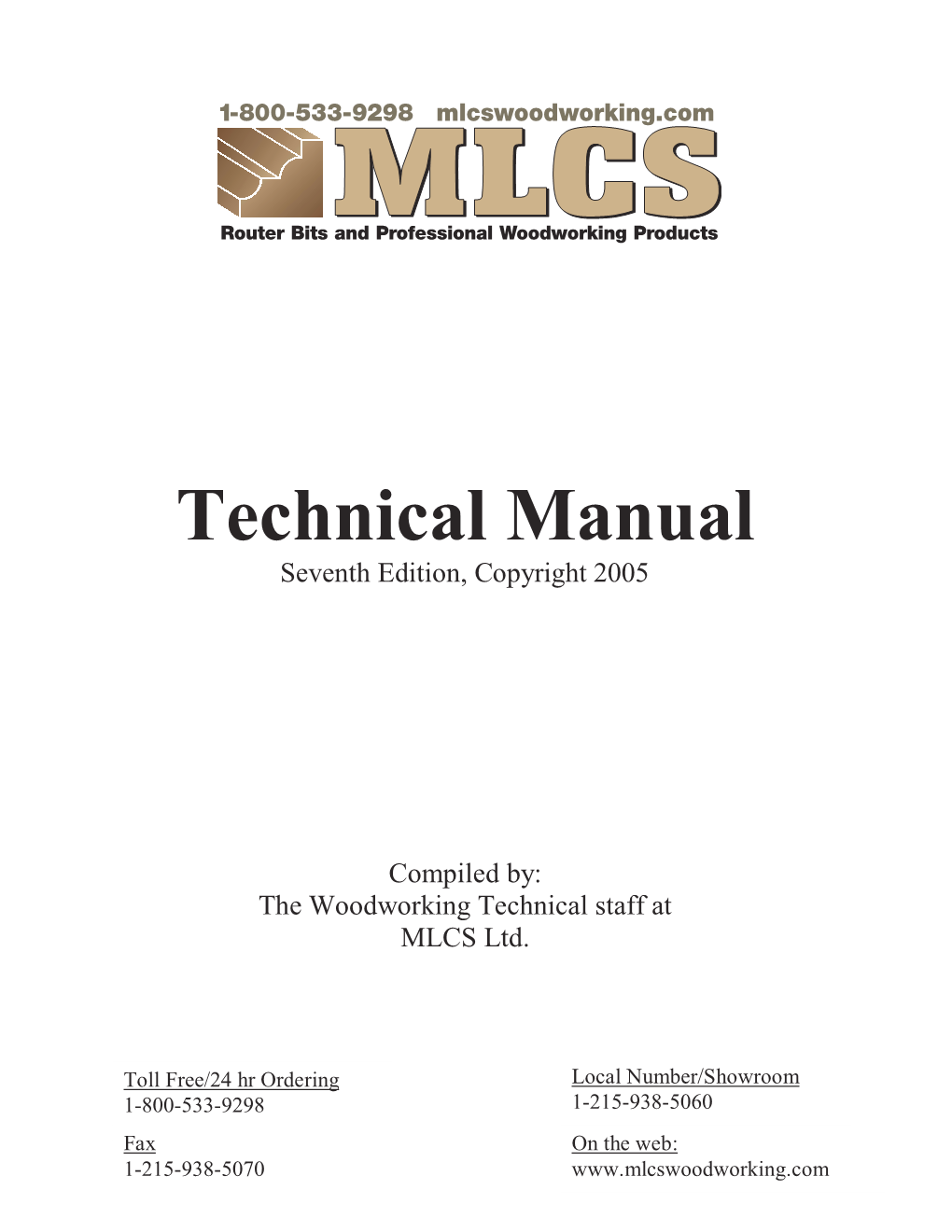 Technical Manual Seventh Edition, Copyright 2005