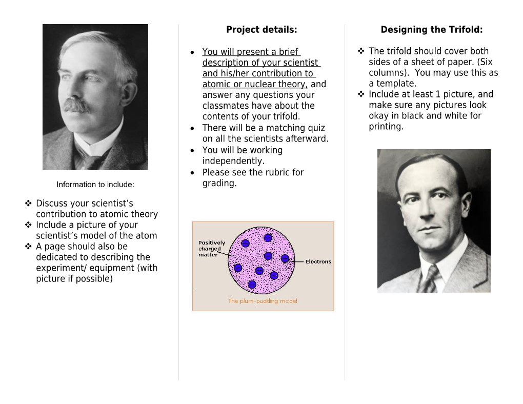 Atomic Scientists Project