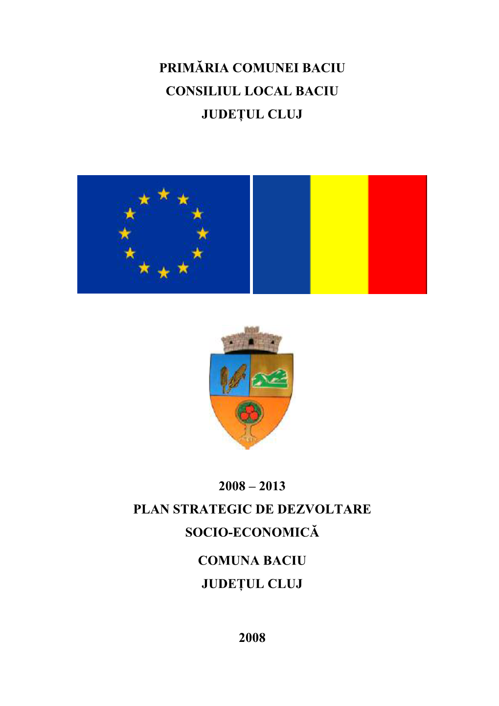 2013 Plan Strategic De Dezvoltare Socio-Economică Comuna