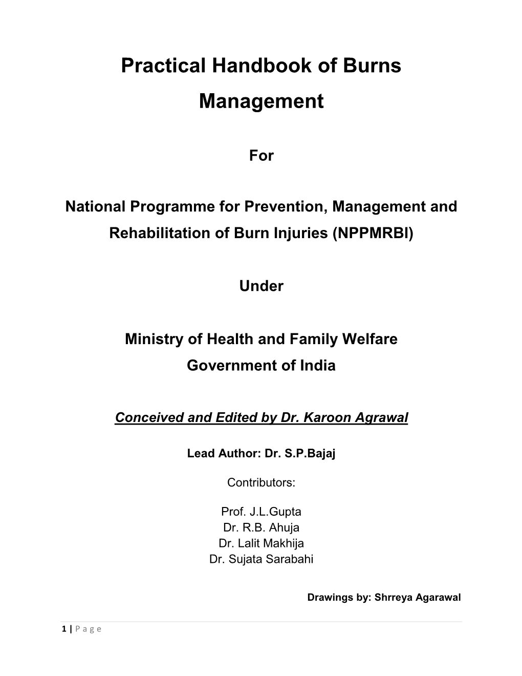 Practical Handbook for Burns Injury Management