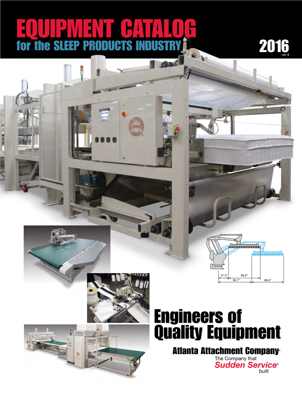 EQUIPMENT CATALOG for the SLEEP PRODUCTS INDUSTRY 2016 Rev 8