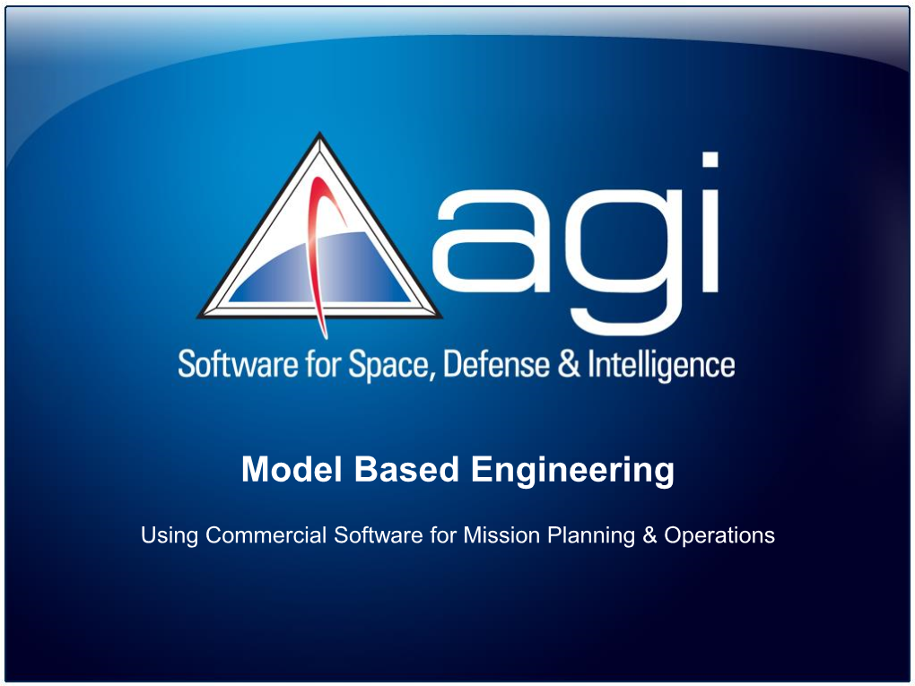 Model Based Engineering