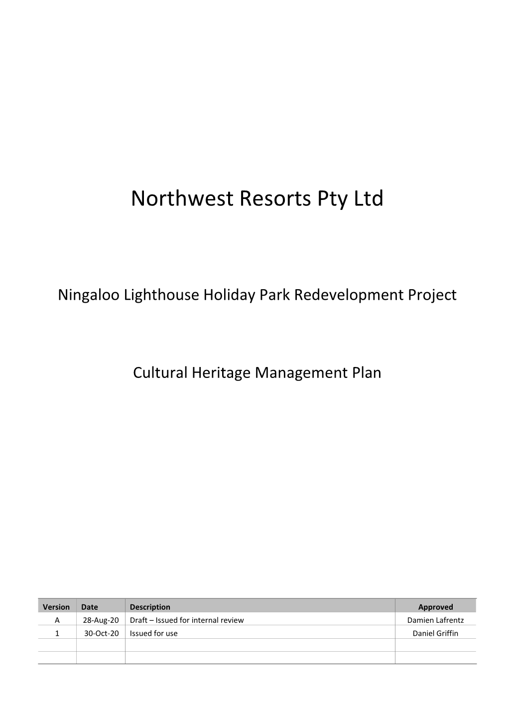 Northwest Resorts Pty Ltd