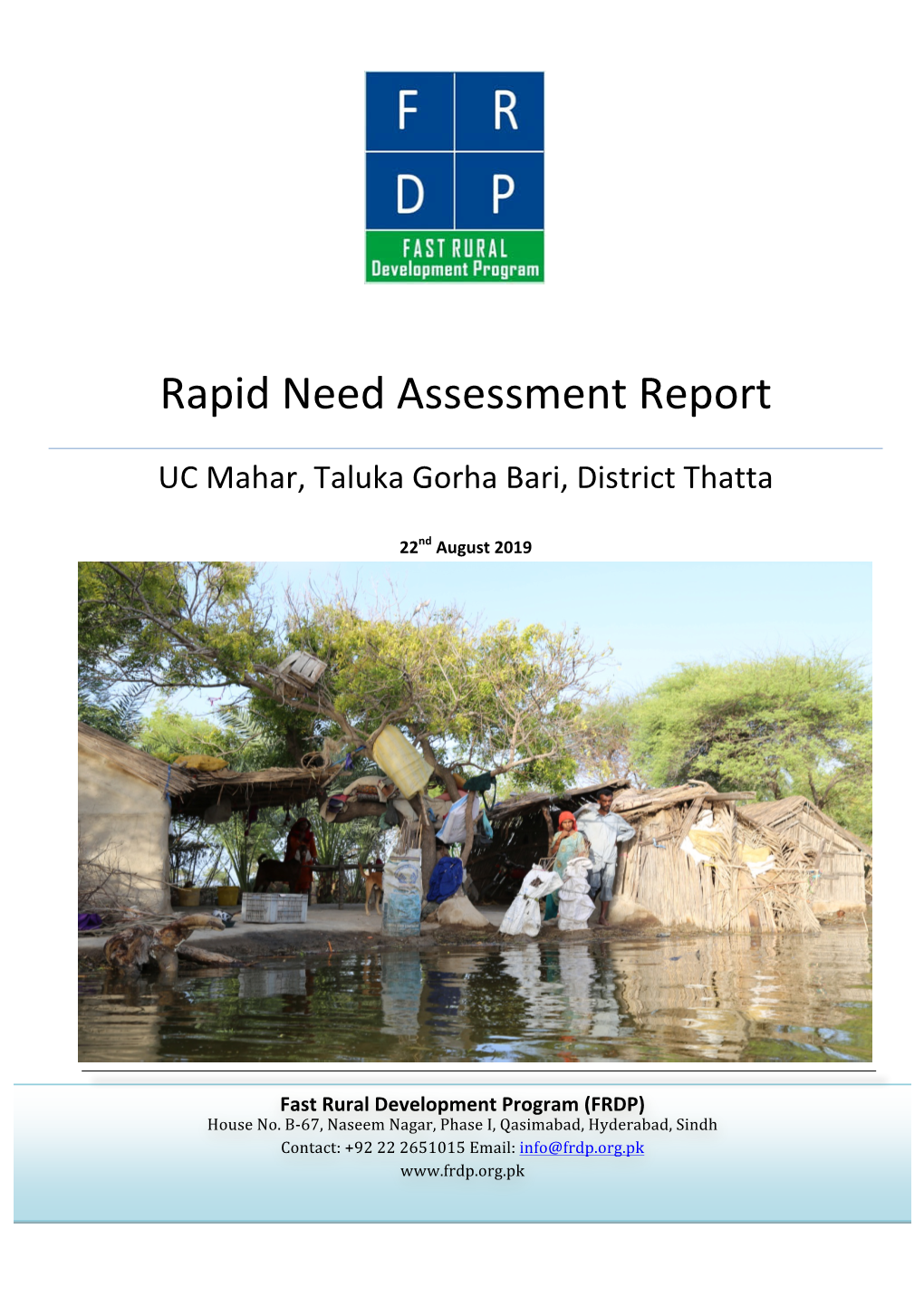 Rapid Need Assessment Report