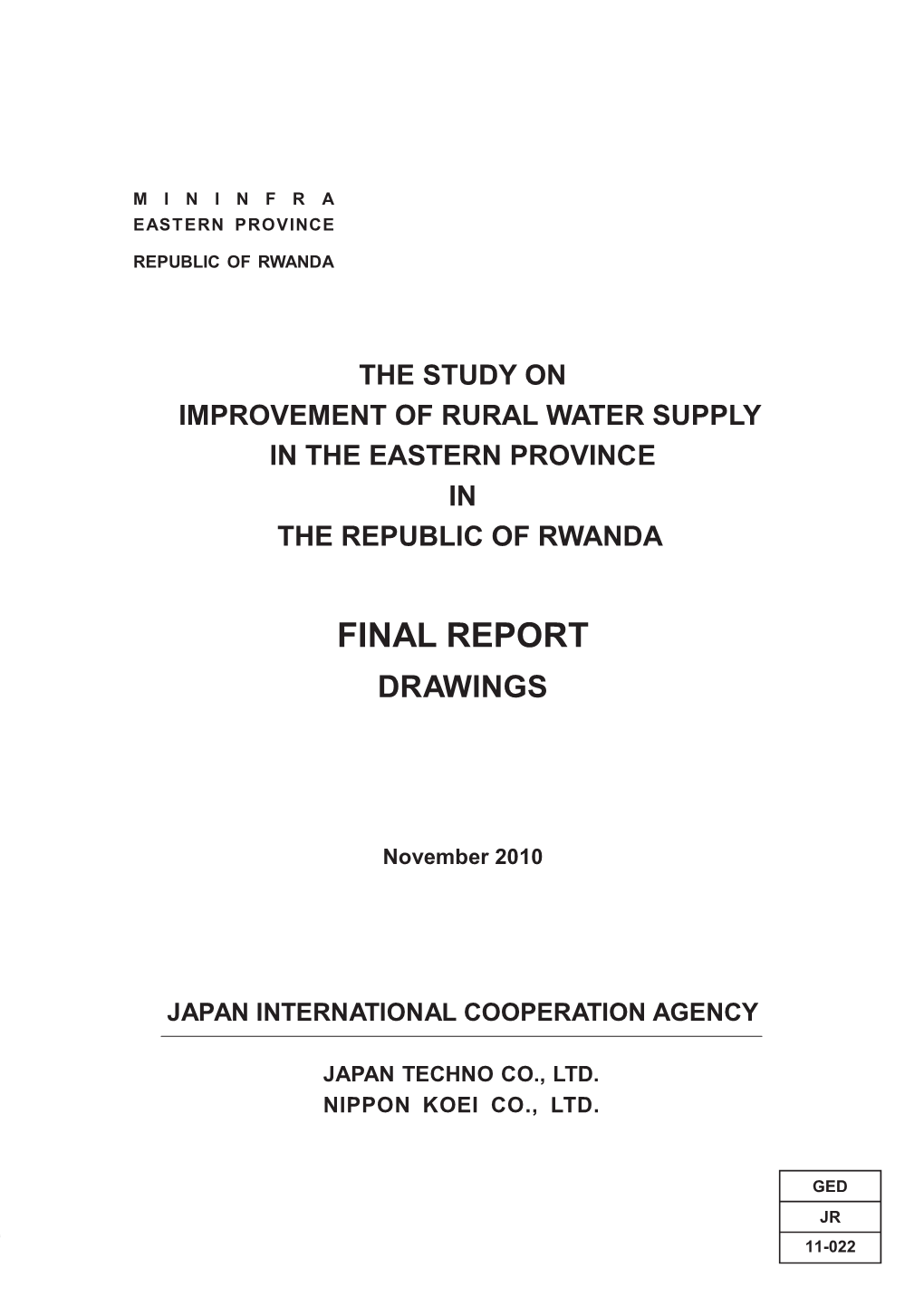 Final Report Drawings