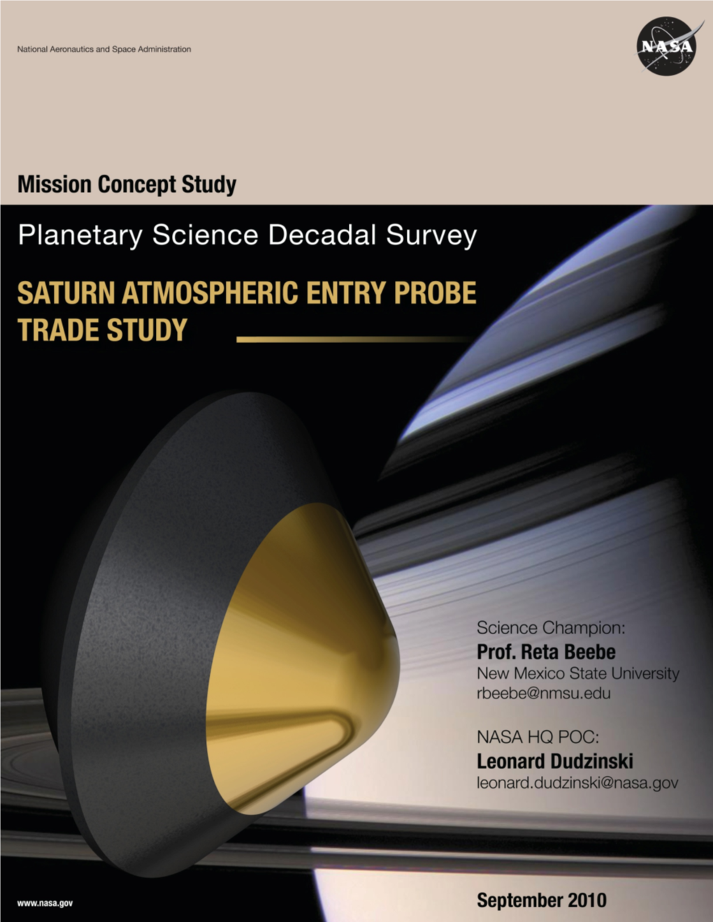 Planetary Science Decadal Survey: Saturn Atmospheric Entry Probe